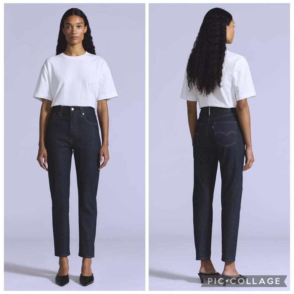 LEVIS Japanese Selvedge High Rise Slim Dark Wash Jeans Women’s 27x29